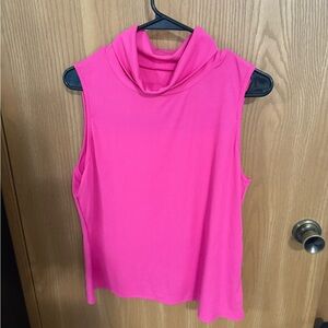 Sleeveless Pink Cowl Neck Top Size 2XL